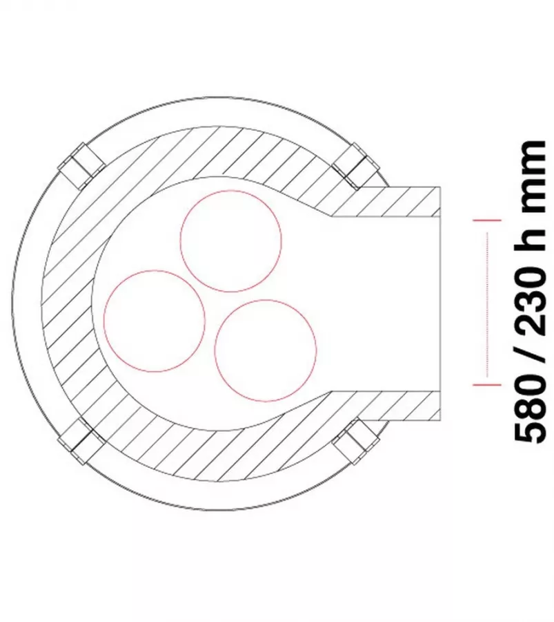 Gasbackofen ideal für Garten | Pavesi JOY 90G | 2/3 Pizzen
