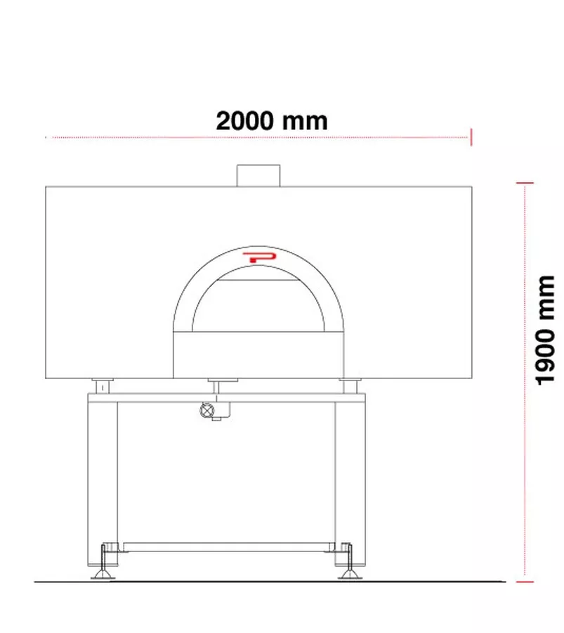 Holz Pizzaofen Pavesi PVP 130 ROUND | Backfläche rotierend | 10 bis 12 Pizzen Holz Pizzaofen Pavesi PVP 130 ROUND | Backfläche rotierend | 10 bis 12 Pizzen