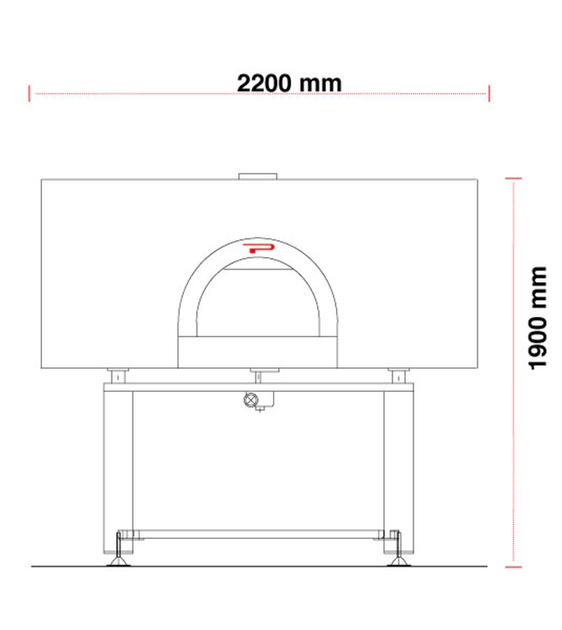Holz Pizzaofen Pavesi PVP 150 ROUND | Backfläche rotierend | 14 bis 18 Pizzen Holz Pizzaofen Pavesi PVP 150 ROUND | Backfläche rotierend | 14 bis 18 Pizzen