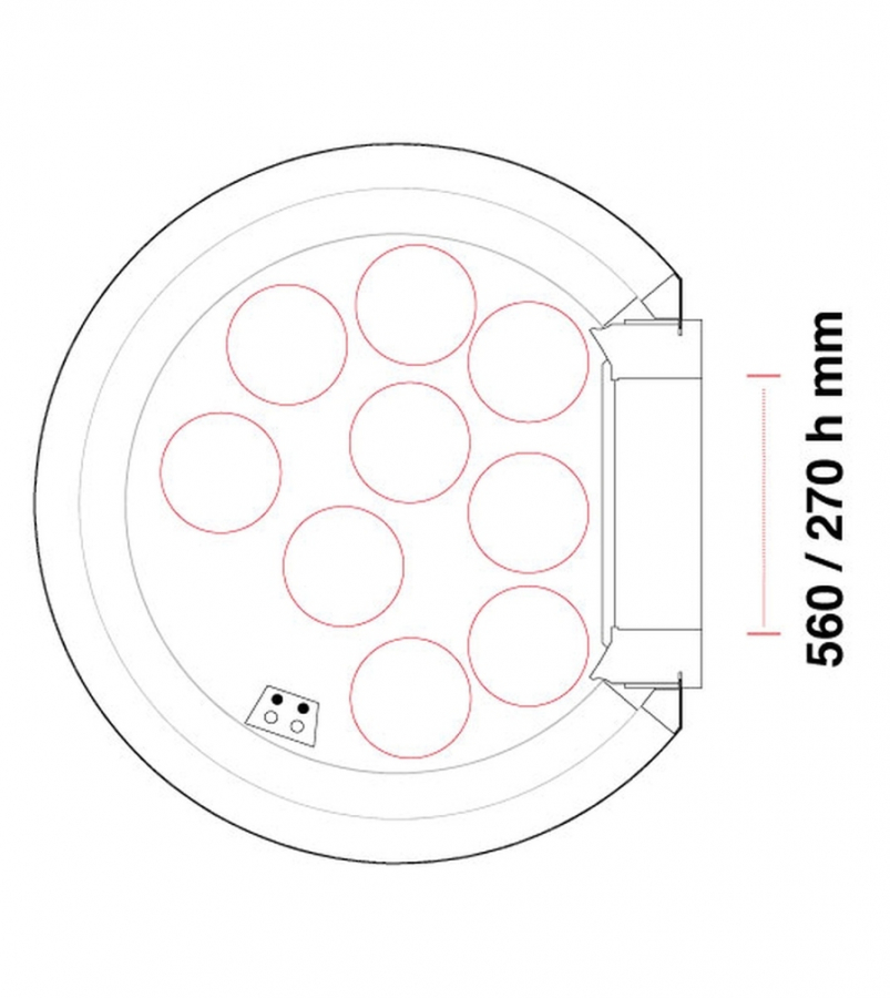 Gas Pizzaofen Pavesi RPM 140G | Backfläche statisch | 7 bis 9 Pizzen