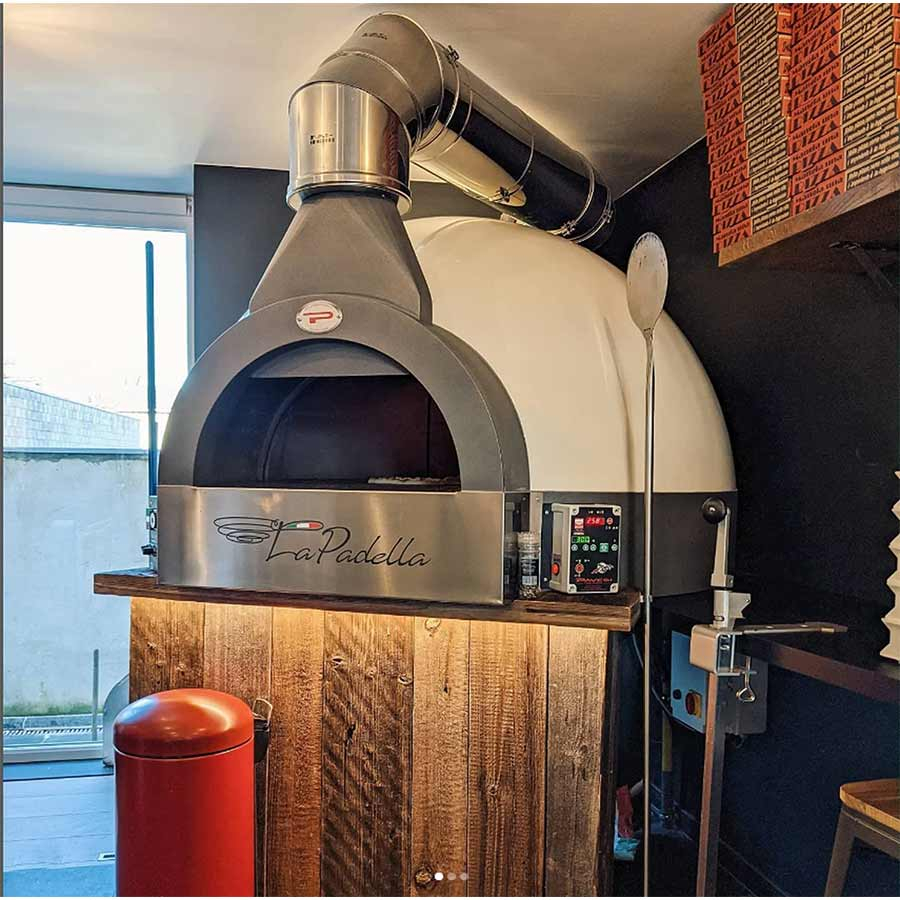 Holz Pizzaofen Pavesi JOY 120H | Backfläche statisch | 4 bis 5 Pizzen | B1605 x T1650 x H1900 mm