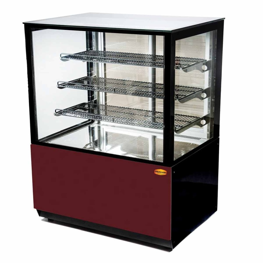 Warmtevitrine Bordeaux-Zwart 1250x750x1300