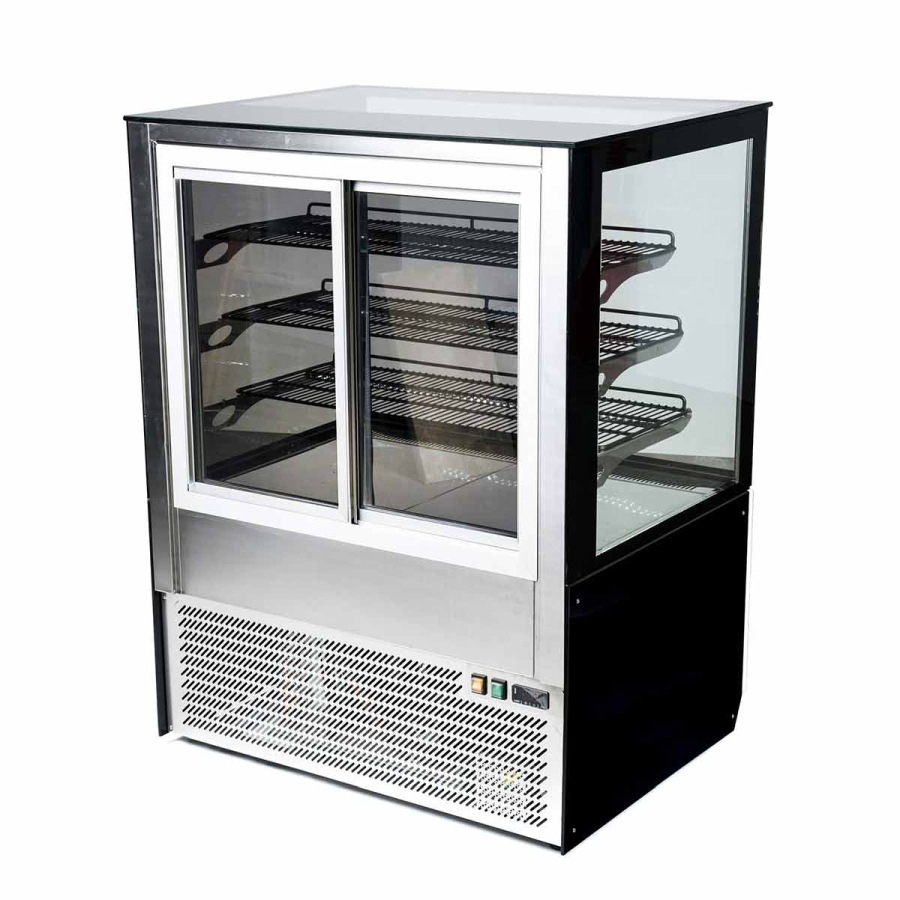 Warmtevitrine | Wit-Zwart | 1250x750x1300 mm