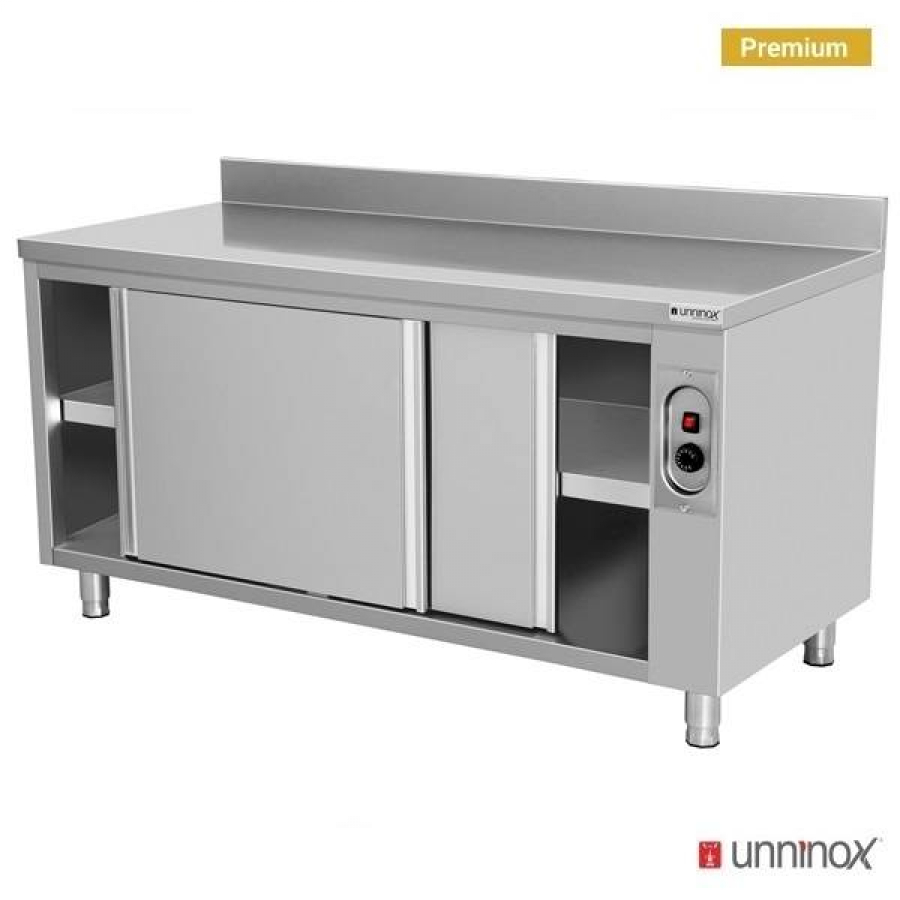 Heizschrank 1500x600x850 mm mit Aufsatz, 1,5 kW, 2 Schiebetüren