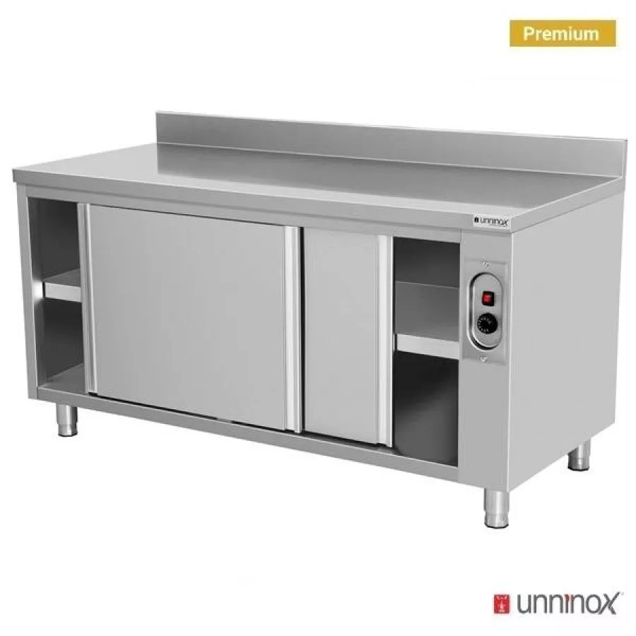 Wärmeschrank1200x700x850 mm mit Aufsatz, 1,5 kW, 2 Schiebetüren