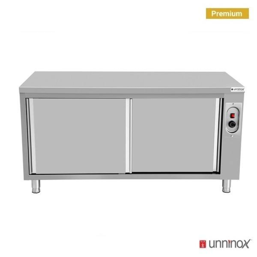 Heizschrank 1200x700x850 mm 1,5 kW Edelstahl Schiebetüren