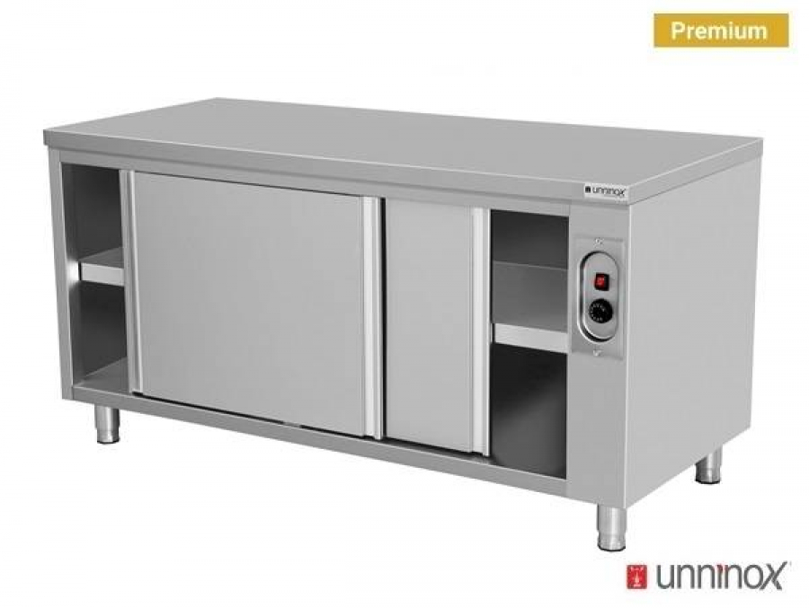 Heizschrank 1800x700x850 mm 1,5 kW Edelstahl Schiebetüren