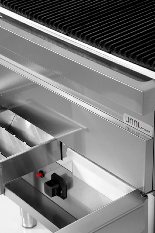 Gas-Wassergrill Vapor Grill 700 G70WG20-K Edelstahl, extra große Grillfläche