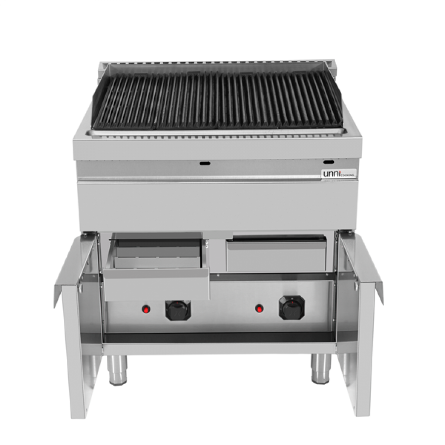Gas-Wassergrill Vapor Grill 700 G70WG20-K Edelstahl, extra große Grillfläche