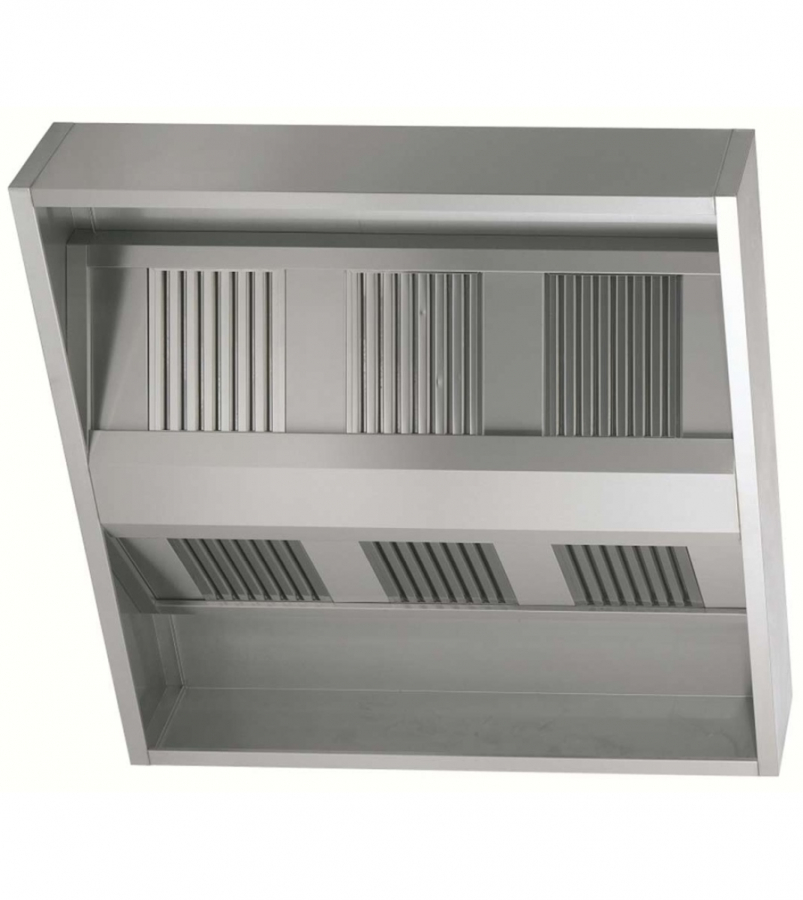 Zentralhaube mit 12 Filter, B4000 x T2000 x H400 mm Zentralhaube mit 12 Filter, B4000 x T2000 x H400 mm