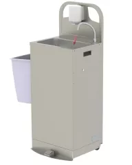 Mobiles Handwaschbecken mit Durchlauferhitzer