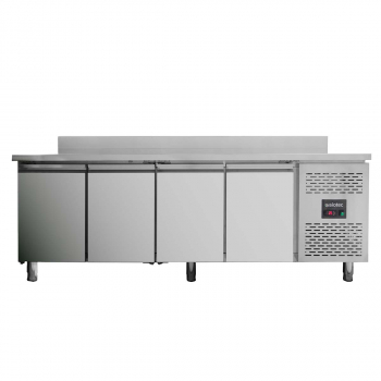 Kühltisch 700 4-türig inkl. Aufkantung Monoblock - Easyline - Gastrohot