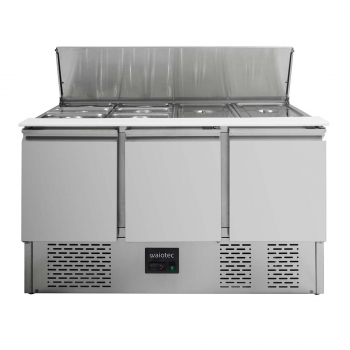 Saladette 700 3-fach mit Klappdeckel - Ideal für die Gastronomie - Gastrohot