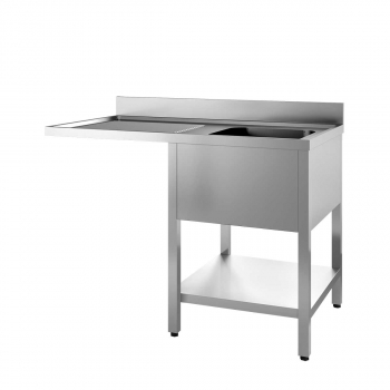 Spülcenter 700 1 Becken rechts B 1200 - Professionelles Spülbecken für die Gastronomie