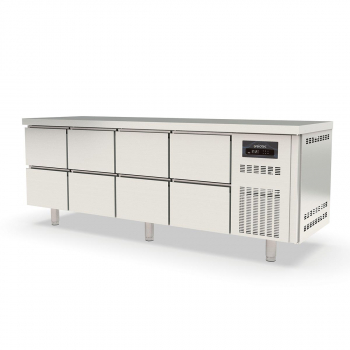 Kühltisch 700 4-fach GN1/1 mit 8 Schubladen - Topline-Kühltisch - Gastrohot