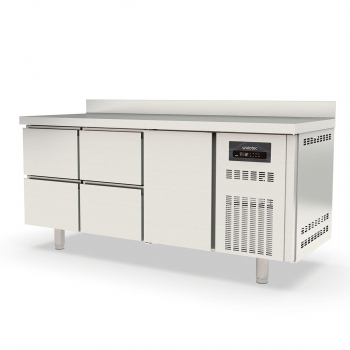 Tiefkühltisch 700 3-fach GN1/1 mit 4 Schubladen und 1 Tür - Topline - Gastrohot