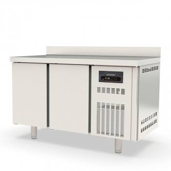 Tiefkühltisch 700 2-fach GN1/1 mit 2 Türen und Aufkantung - Topline - Gastrohot