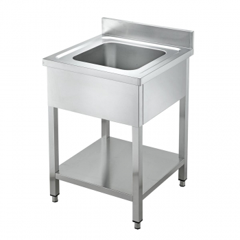 Spültisch 700 1 Becken B 800 - Topline Spültisch für die Gastronomie