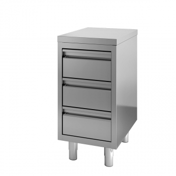 Topline Schubladenschrank 700 - 3 Schubladen - B 400 - Gastrohot
