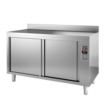 Wärmeschrank Topline 700 mit 2 Schiebetüren und Aufkantung - B 1500 - Gastrohot