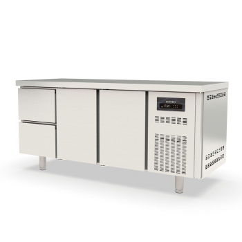 Tiefkühltisch 700 3-fach GN1/1 mit 2 Schubladen und 2 Türen - Topline - Gastrohot