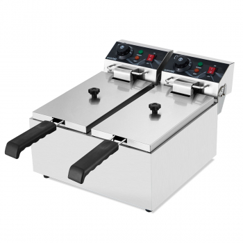Elektro Fritteuse 2 Becken 6.6 Liter - Professionelle Küchengeräte von Easyline