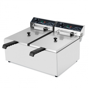 Elektro Fritteuse 2 Becken 17+17 Liter - Easyline - Gastrohot