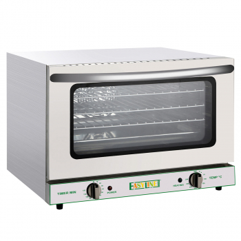 Heissluftofen mit 4 Einschüben BT 450 x 330 mm 47 Liter - Professioneller Heissluftofen für die Gastronomie