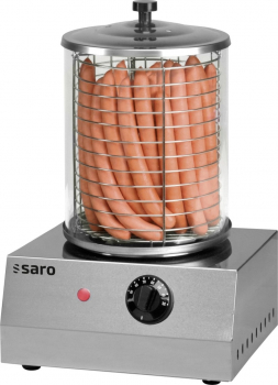 Hot Dog Maker 1 kW B280 x L260 x H420 mm - Elektrischer Hot Dog Grill für Gastronomie und Events