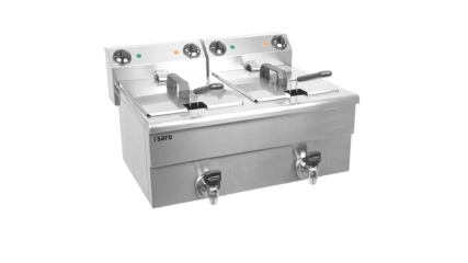 Fritteuse 2x 3.25 kW 2x 10 L | B 600 x L 525 x H 345 mm