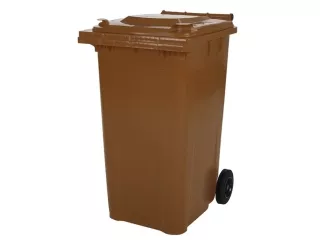2 Rad Müllgroßbehälter 80 Liter braun