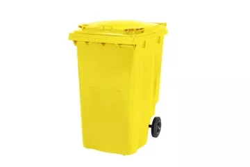 2 Rad Müllgroßbehälter 340 Liter gelb