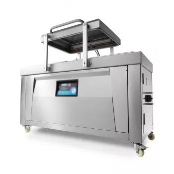 Vakuumverpackungsmaschine 60cm - Siegel W76 x D60 x H16cm Doppelkammer - Gastrohot