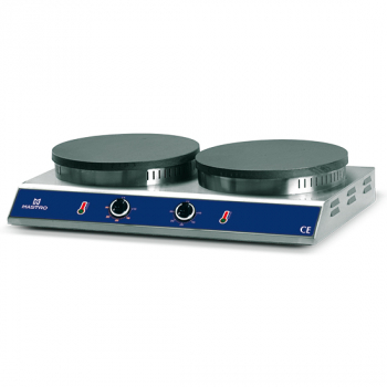 Elektro Crepegerät 2x Ø 350 mm - Professionelles Crepegerät für die Gastronomie