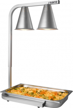 Warmhaltelampe Infrarot-Lampen 2 x weiß