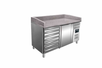 Pizzatisch 221 Liter | B 1515 x L 800 x H 1030-1090 mm