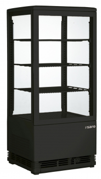 Kühlvitrine 78 L schwarz | B 428 x L 386 x H 960 mm