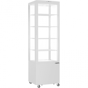 Kühlvitrine 235 Liter weiß | B 515 x L 485 x H 1689 mm