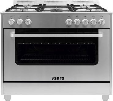 Multifunktionsherd 5 Gasbrenner | 115L Elektro-Umluftbackofen