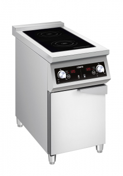 Artikelname: SARO Induktionsherd BRONX mit 2 Kochfeldern und Unterschrank – 10 kW