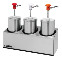 Sausdispenser 3 x 225 ltr | Inclusief houder voor de sausdispenser