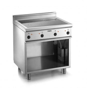 Ceranfeld mit offenem Unterbau | 4 Kochzonen: 4 x 2.5 kW