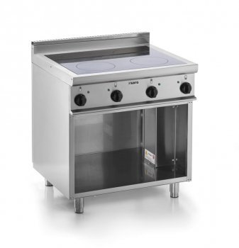 Induktionsherd mit offenem Unterbau | 4 Kochzonen 4 x 3.5 kW