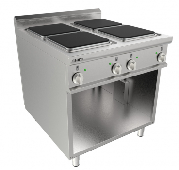 Elektrisch fornuis open onderbouw 4 platen