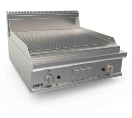 Gasgrillplaat 800 mm breed Tafelapparaat geribbeld