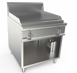 Elektrische bakplaat 800 mm breed glad oppervlak