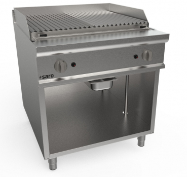 Lavasteengrill 800 mm Staand