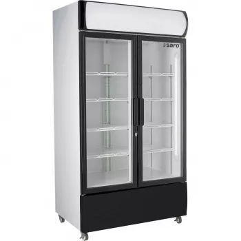 Kühlschrank mit Glasschiebetüren Werbetafel Modell GTK-700 SD - Gastrohot