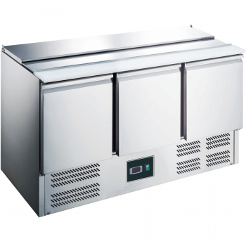 Saladette 3 Türen | B 1368 x T 700 x H 856/1289 mm