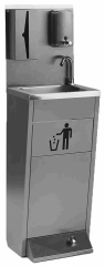 Autonomes Handwaschbecken m. Fußbedienung fahrbar